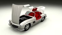 Fully Modelled/Rigged Mercedes 300SL Gullwing