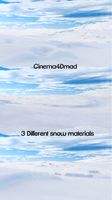 Snow materials x3 cinema 4d
