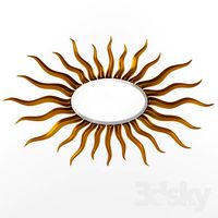 Christopher Guy Mirror Elliptical sunburst 50-2842 A