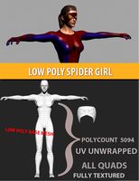 Low Poly Spider Girl