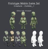 Prototype Mobile Game Set - Creature : Zombie_2