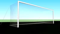 Soccer goals and corner flags, Kráľová pri Senci, Slovakia