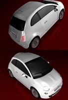 high poly fiat 500