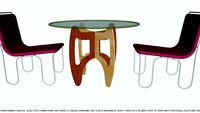 DINING TABLE & CHAIRS MAREN BY JOHN A WEICK RA & AP LEED