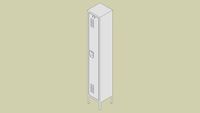 Penco 1-Tier Vanguard Locker with Recessed Handle and 6 Inches Legs