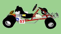 1983 trick sprint kart and yamaha kt 100s