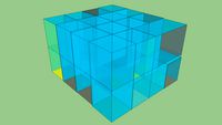 Hypercube Transparent Glass