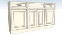 Vanity Sink Base Four Door