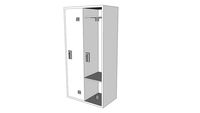 2 door locker cabinet