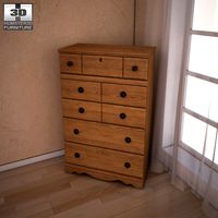 Ashley Rosalie Chest - 3D model.