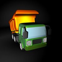 Cartoon Dump or Sand Truck