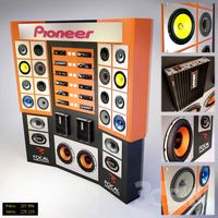 Display stand for head unit and speakers