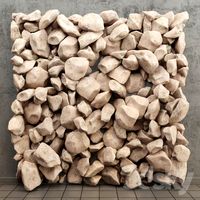 Stone panel (brown stone)