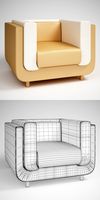 CGAxis Upholstered Armchair 07