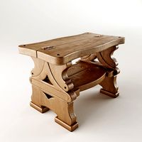 Step-ladder and bench