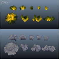 Low Poly Grass Pack