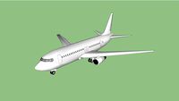 boeing 737 (421kb) white aircraft.