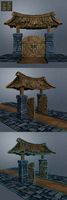 Low Poly wood Door_2