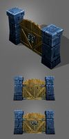 Low Poly wood Door_1