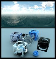 Ocean Blue Clouds - HDRI