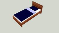 IKEA MALM Bed frame with slatted bed base oak 107x211 (90x200)
