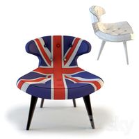 Andrew Martin, Gund chair Union Jjack denim