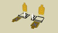 IDPA Target and Popper with No-Shoot