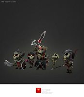 Low Poly Mini Skeleton Swarm Pack