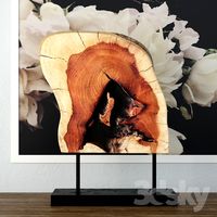 Wooden Decoration on Stand