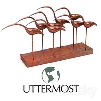 Uttermost Large Group of Egrets