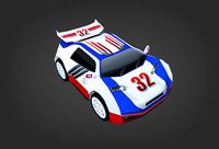 white race car
