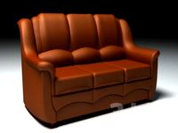 leather sofa