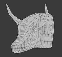 Bull Head Base Mesh