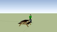 table de picnik en bois