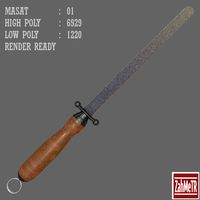 Masat (Knife Sharpener) Low / High Poly