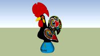 Galo de Barcelos_lowpoly