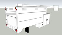 Woodchip tree truck body w/ Cherry picker