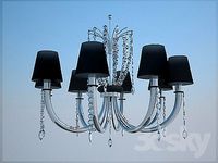Chandelier Prearo Noir 2131/8/CR