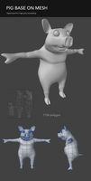 happy pig cartoon