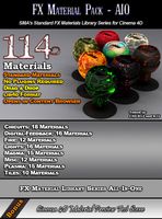 114 Standard FX Materials Pack AIO for Cinema 4D