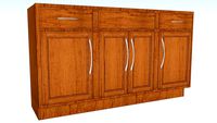 Vanity Sink Base Four Door