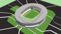 Estadio moderno inventado