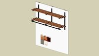 EMCO Speciality Products 2-Shelf Coat Rack System Model R2