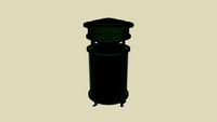Forms+Surfaces Urban Renaissance, 36 gal., side opening, integrated recycle bin, Vista grill