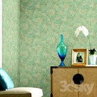 Vintage wallpaper with pastel shades
