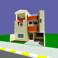 Pediment Modern House