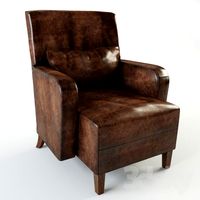 Andrew Martin Drake Brown Leather Armchair