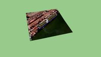 Navio porta container no porto de Santos