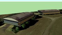 D Type Hangars, Aston Down Airfield, Gloucestershire