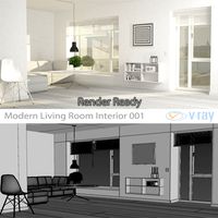 Modern Living Room Interior 001